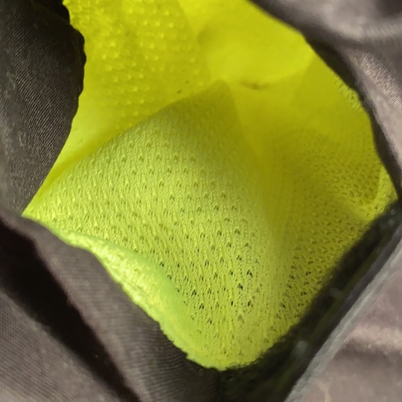 Nike black with neon yellow swoosh lined swim trunks - Picture 3 of 9